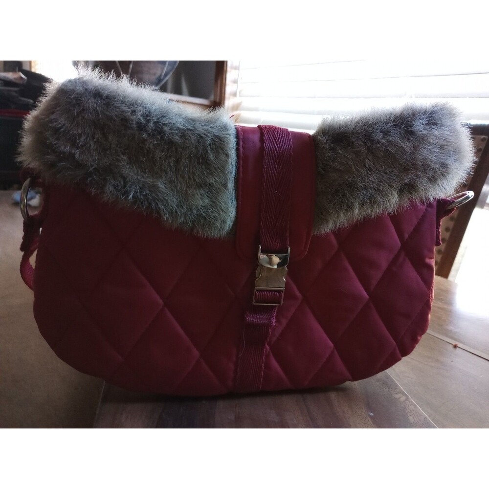 Bath and Body Works Bag Red Fur Holidays Excellent Condition